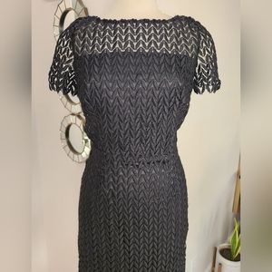 NWOT Kay Unger Tatum Floral Lace Midi Dress